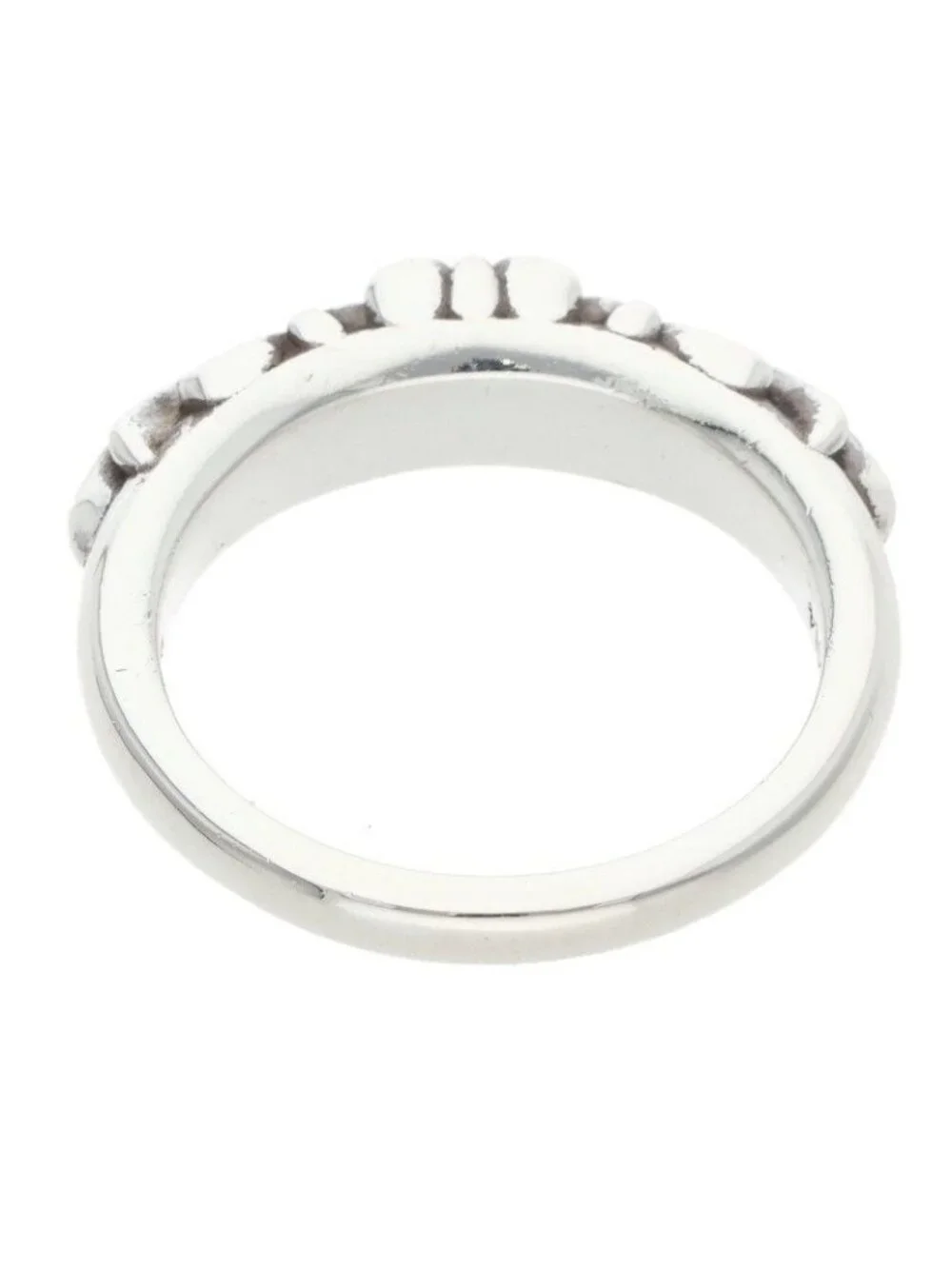 Chrome Hearts Baby Classic Floral Cross Silver Ring